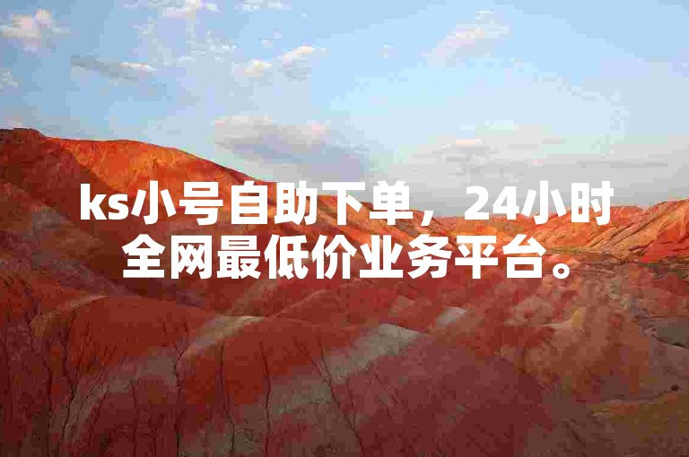 ks小号自助下单，24小时全网最低价业务平台。