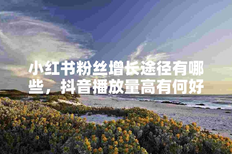小红书粉丝增长途径有哪些，抖音播放量高有何好处？