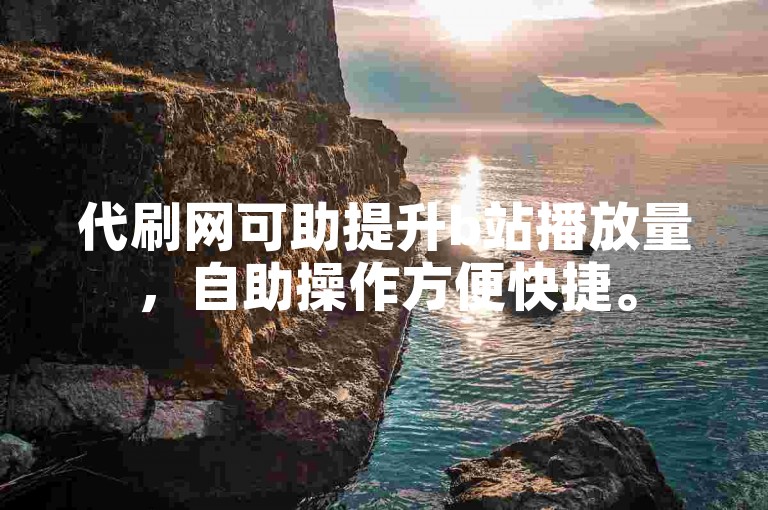 代刷网可助提升b站播放量，自助操作方便快捷。