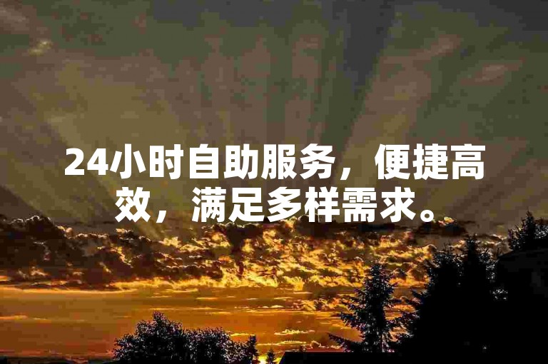 24小时自助服务，便捷高效，满足多样需求。