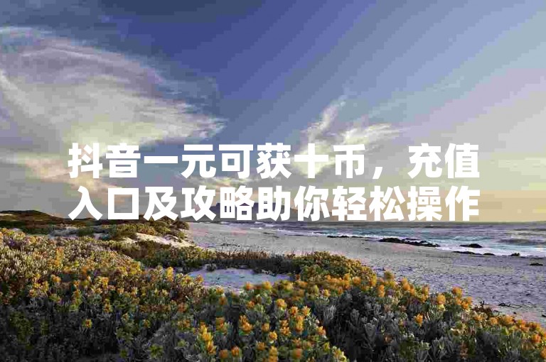 抖音一元可获十币，充值入口及攻略助你轻松操作。