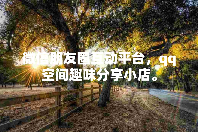 微信朋友圈互动平台，qq空间趣味分享小店。
