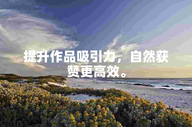 提升作品吸引力，自然获赞更高效。