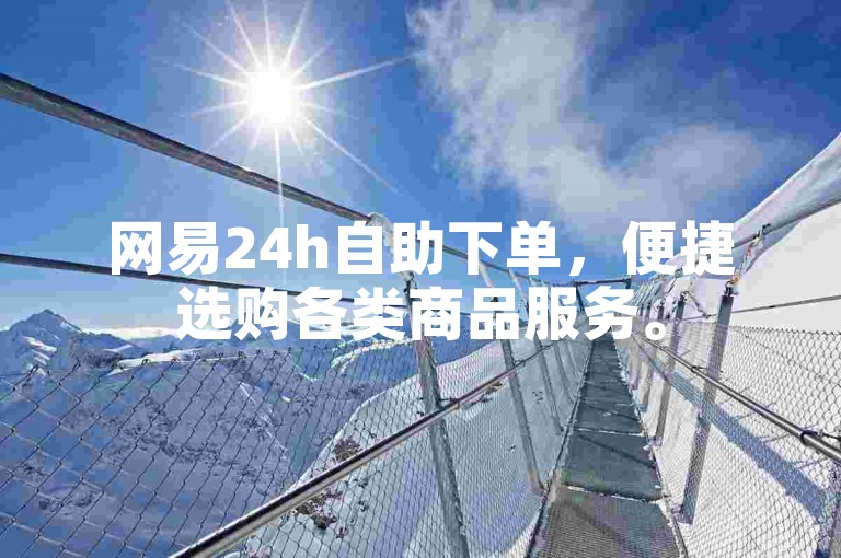 网易24h自助下单，便捷选购各类商品服务。