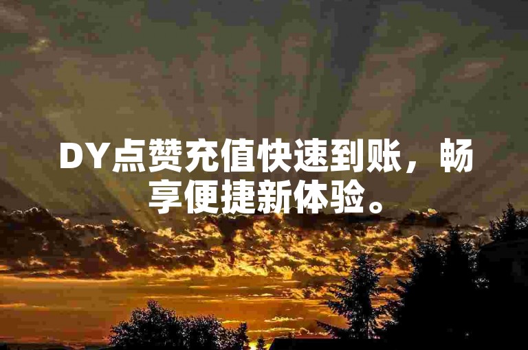 DY点赞充值快速到账，畅享便捷新体验。