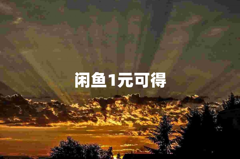 闲鱼1元可得500收藏，下单即送积分奖励。