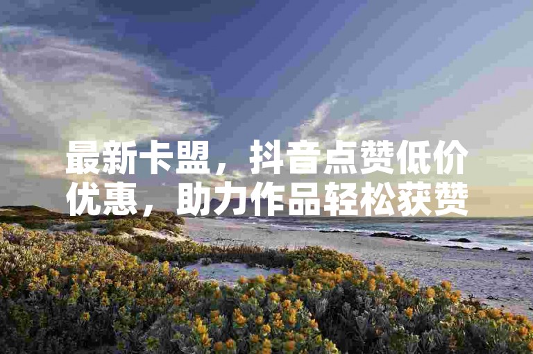 最新卡盟，抖音点赞低价优惠，助力作品轻松获赞。