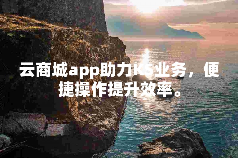 云商城app助力KS业务，便捷操作提升效率。