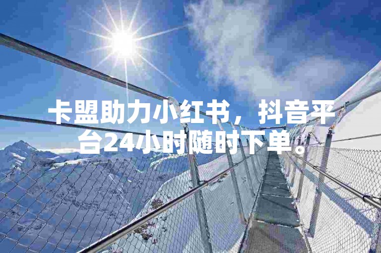卡盟助力小红书，抖音平台24小时随时下单。