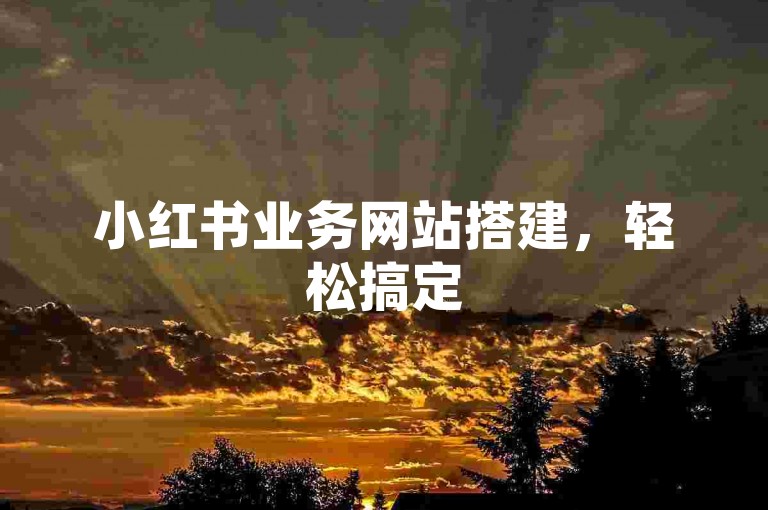 小红书业务网站搭建，轻松搞定500有效粉丝