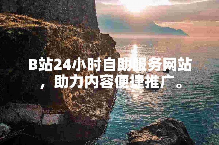 B站24小时自助服务网站，助力内容便捷推广。