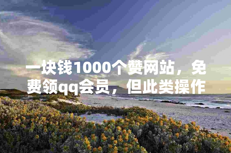 一块钱1000个赞网站，免费领qq会员，但此类操作可能涉违规风险。