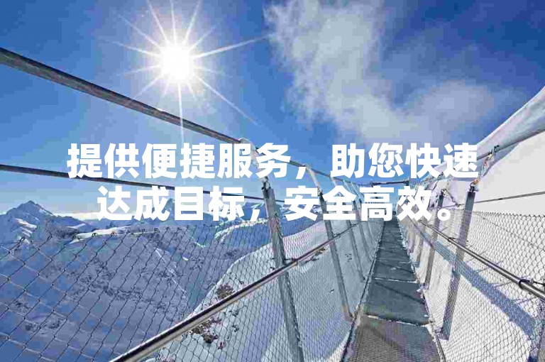 提供便捷服务，助您快速达成目标，安全高效。
