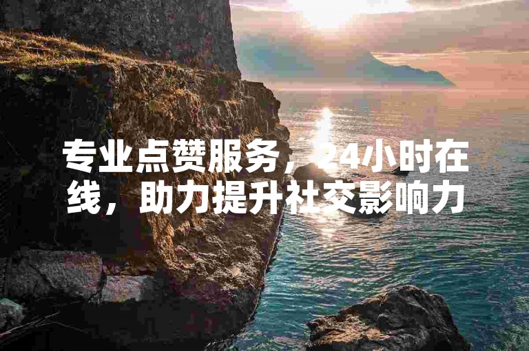 专业点赞服务，24小时在线，助力提升社交影响力。