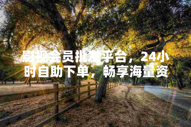 影视会员批发平台，24小时自助下单，畅享海量资源！