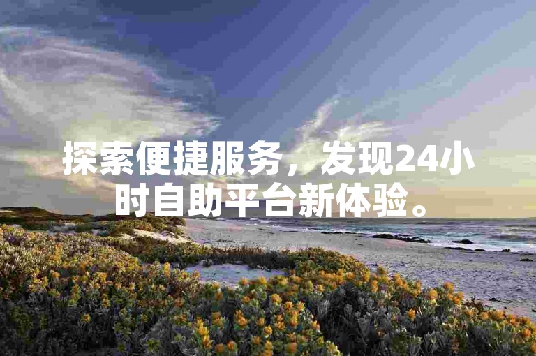 探索便捷服务，发现24小时自助平台新体验。