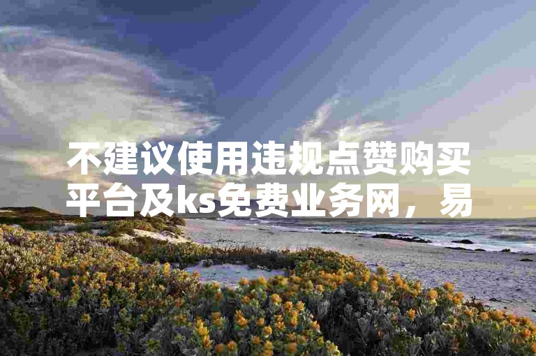 不建议使用违规点赞购买平台及ks免费业务网，易违规且不安全。