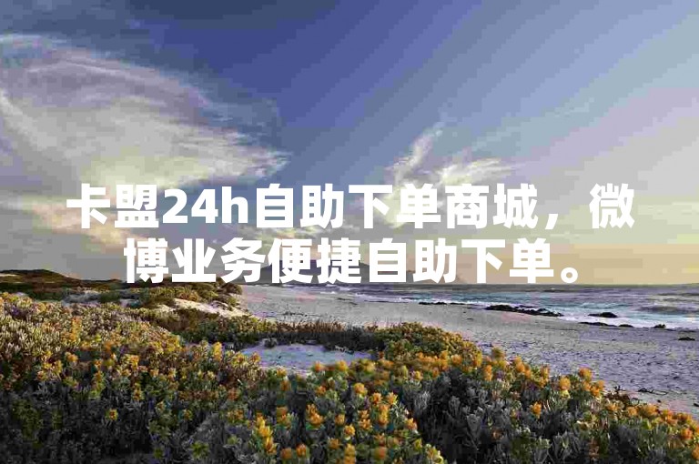卡盟24h自助下单商城，微博业务便捷自助下单。