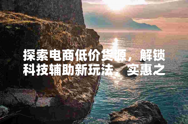 探索电商低价货源，解锁科技辅助新玩法，实惠之选等你来！