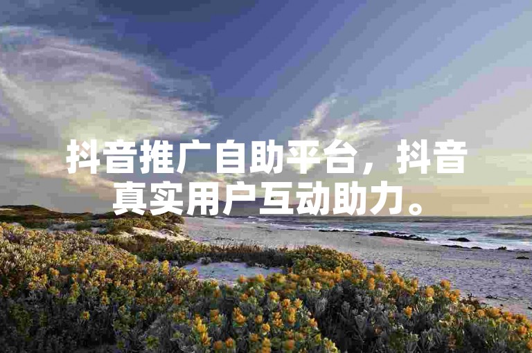 抖音推广自助平台，抖音真实用户互动助力。