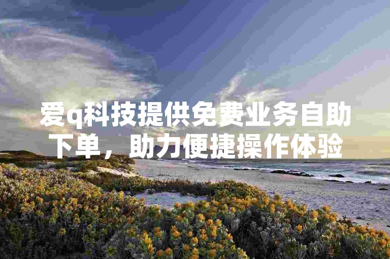 爱q科技提供免费业务自助下单，助力便捷操作体验。