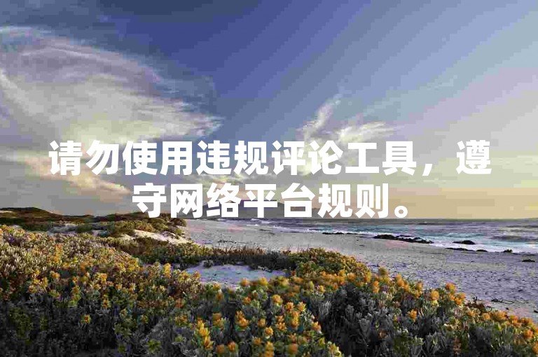 请勿使用违规评论工具，遵守网络平台规则。