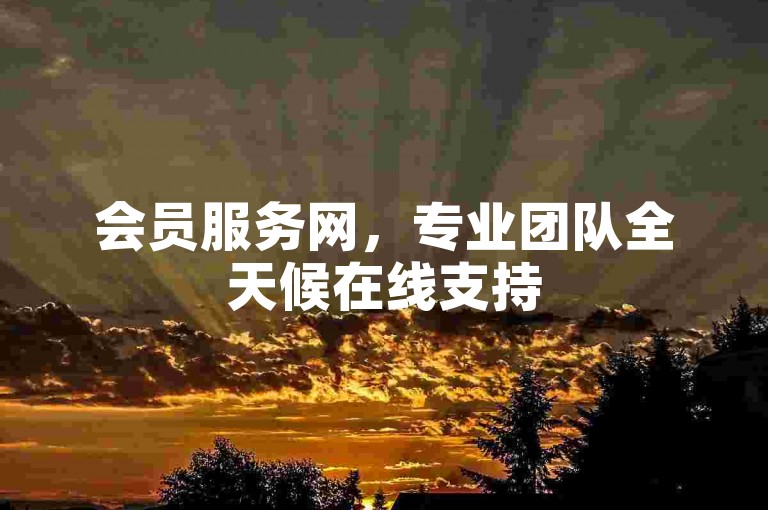 会员服务网，专业团队全天候在线支持