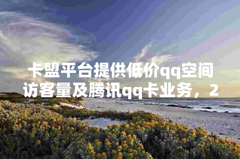 卡盟平台提供低价qq空间访客量及腾讯qq卡业务，24小时自助下单。