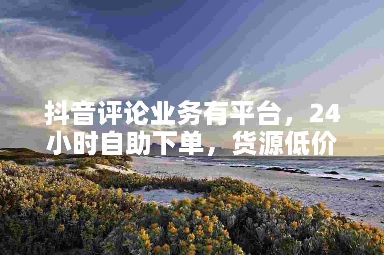 抖音评论业务有平台，24小时自助下单，货源低价可体验。