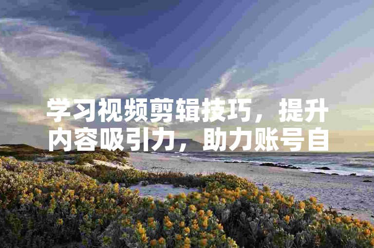学习视频剪辑技巧，提升内容吸引力，助力账号自然增长。