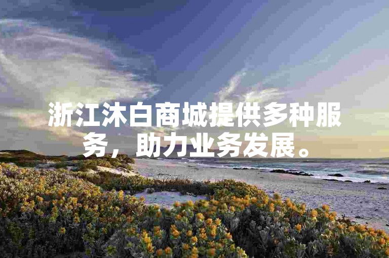 浙江沐白商城提供多种服务，助力业务发展。