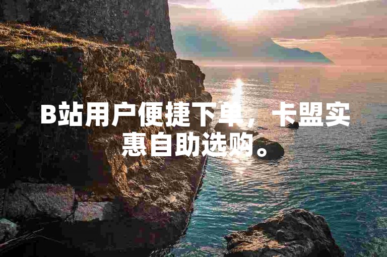 B站用户便捷下单，卡盟实惠自助选购。