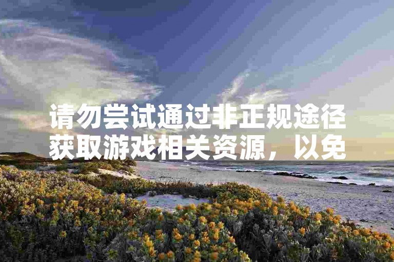 请勿尝试通过非正规途径获取游戏相关资源，以免账号受损。