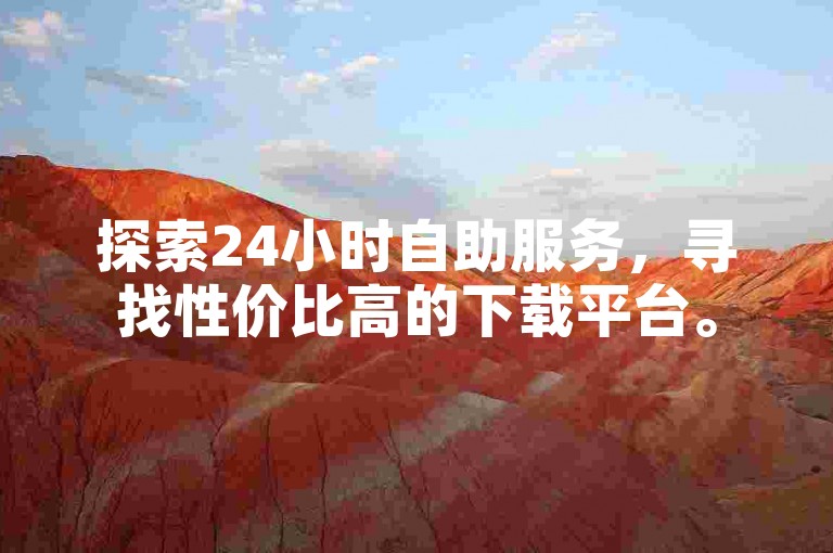 探索24小时自助服务，寻找性价比高的下载平台。