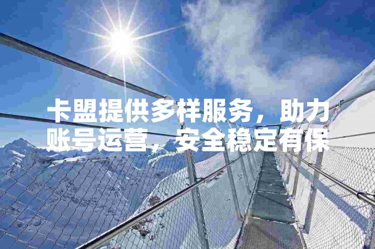 卡盟提供多样服务，助力账号运营，安全稳定有保障。