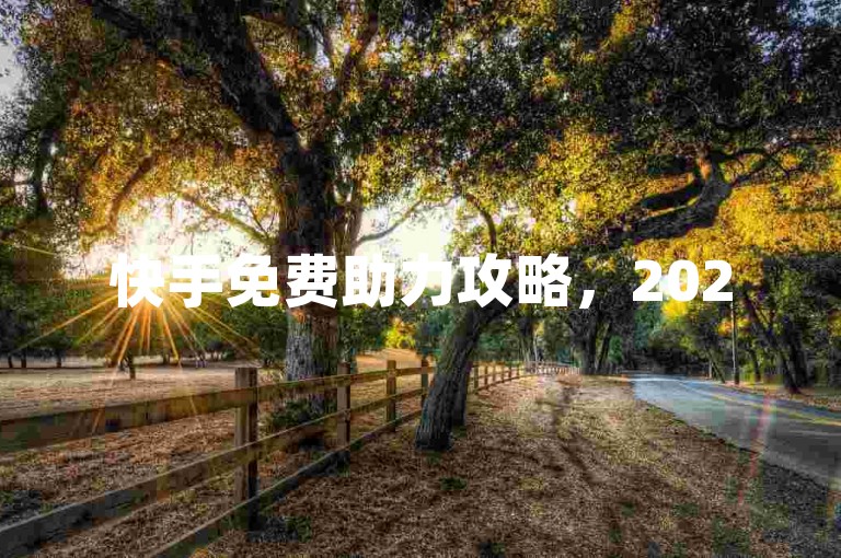 快手免费助力攻略，2025轻松掌握，助你快速上手！
