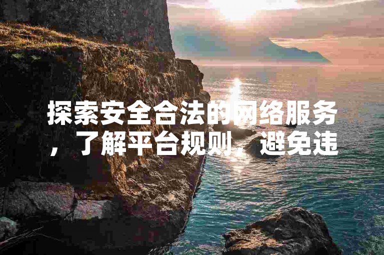 探索安全合法的网络服务，了解平台规则，避免违规操作。
