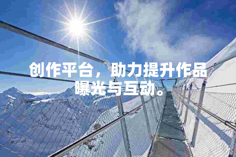 创作平台，助力提升作品曝光与互动。