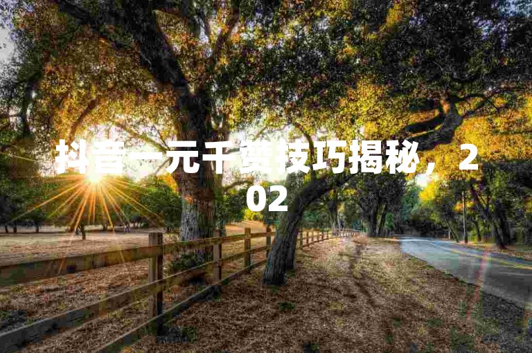抖音一元千赞技巧揭秘，2025年轻松涨人气必备！