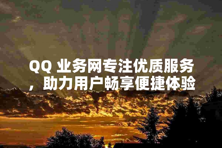 QQ 业务网专注优质服务，助力用户畅享便捷体验。