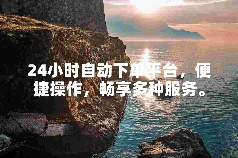 24小时自动下单平台，便捷操作，畅享多种服务。