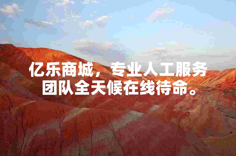 亿乐商城，专业人工服务团队全天候在线待命。