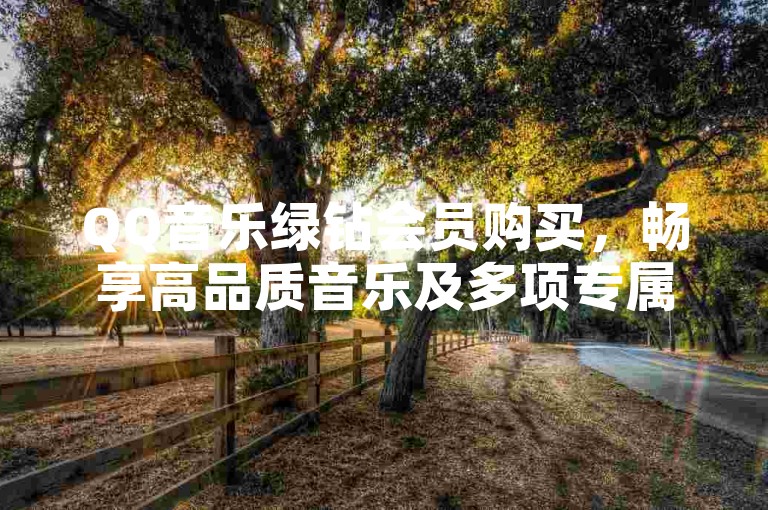 QQ音乐绿钻会员购买，畅享高品质音乐及多项专属特权。