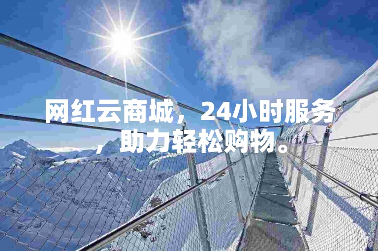网红云商城，24小时服务，助力轻松购物。