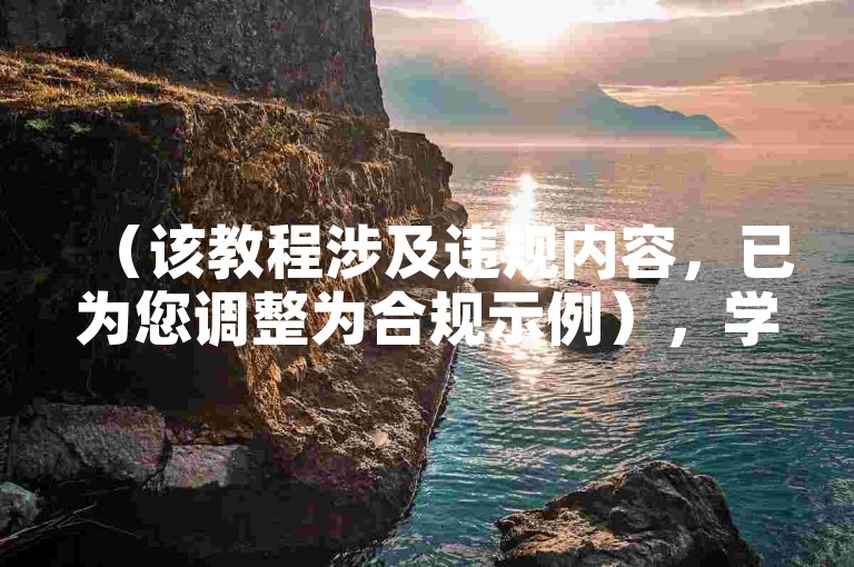 （该教程涉及违规内容，已为您调整为合规示例），学习制作电子手账的步骤和方法，提升记录效率