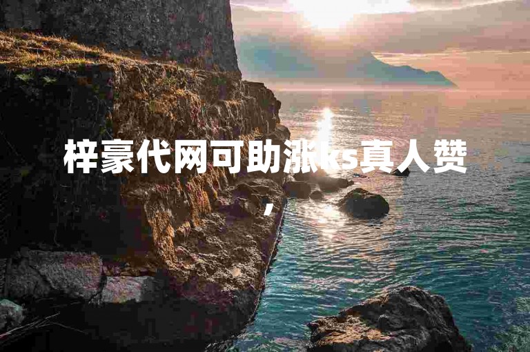 梓豪代网可助涨ks真人赞，50个能自助下单哦。