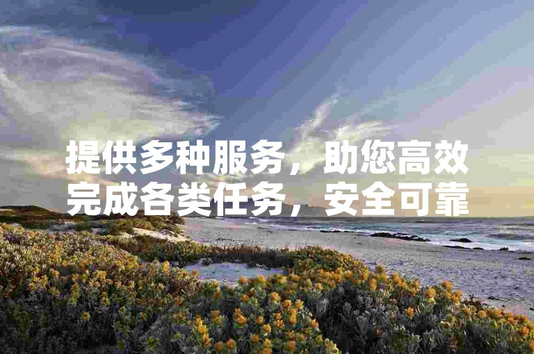 提供多种服务，助您高效完成各类任务，安全可靠。