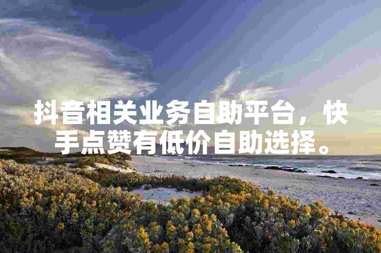 抖音相关业务自助平台，快手点赞有低价自助选择。