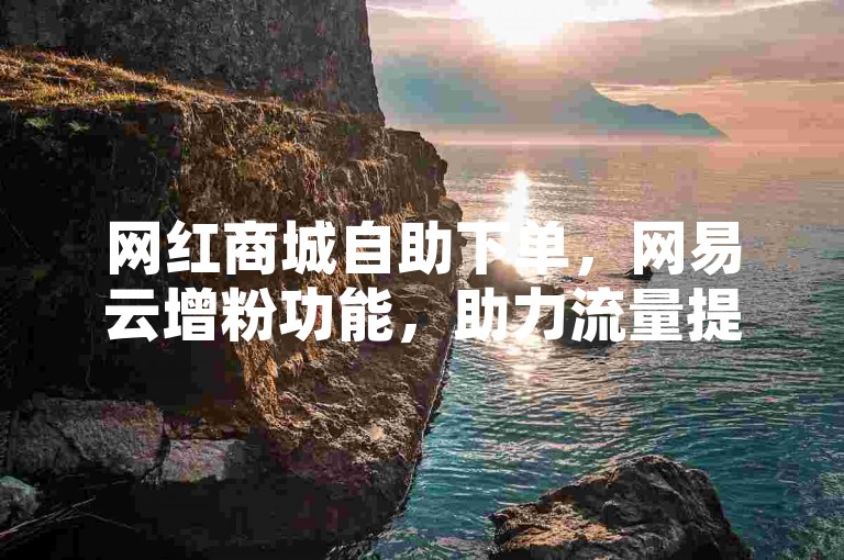 网红商城自助下单，网易云增粉功能，助力流量提升。