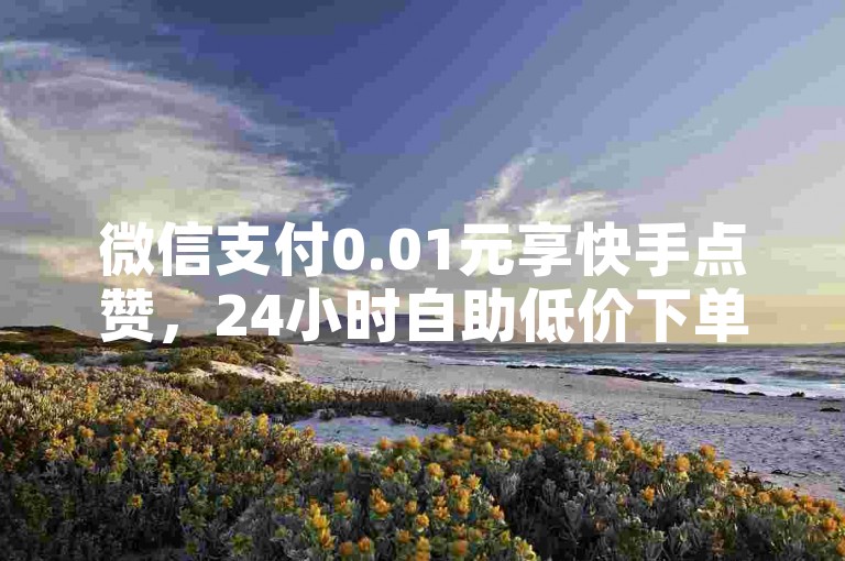 微信支付0.01元享快手点赞，24小时自助低价下单。
